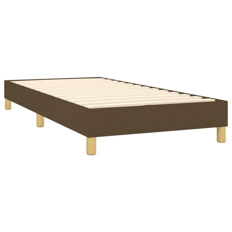 Boxspring bed 100x200 cm stof donkerbruin 4