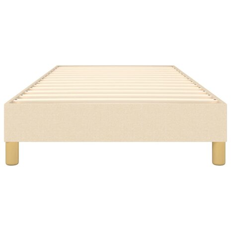 Boxspring bed 100x200 cm stof cr&egrave;mekleurig 5