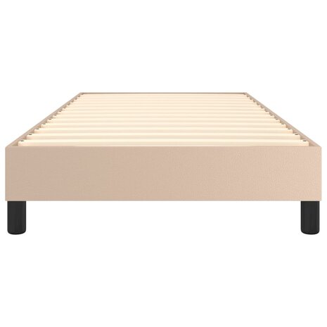 Boxspring bed kunstleer cappuccinokleurig 100x200 cm 5