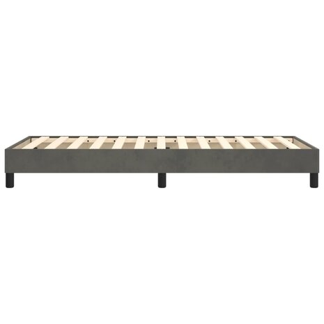 Boxspring bed 80x200 cm fluweel donkergrijs 6