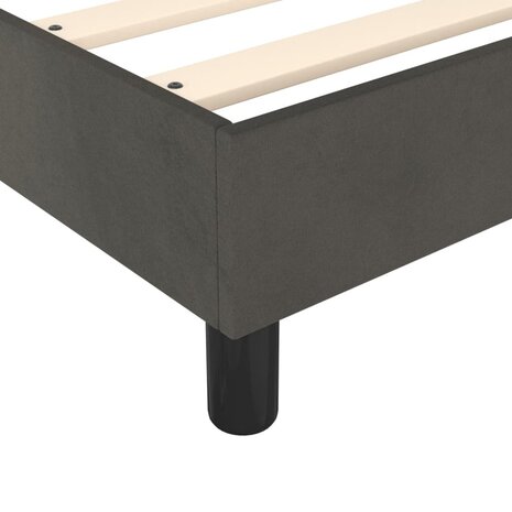 Boxspring bed 80x200 cm fluweel donkergrijs 7