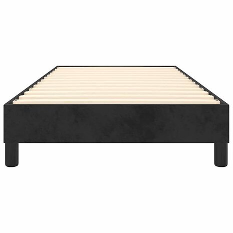 Boxspring bed fluweel zwart 80x200 cm 4