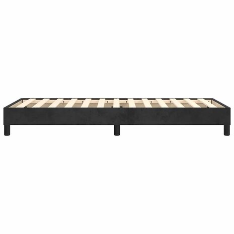 Boxspring bed fluweel zwart 80x200 cm 5