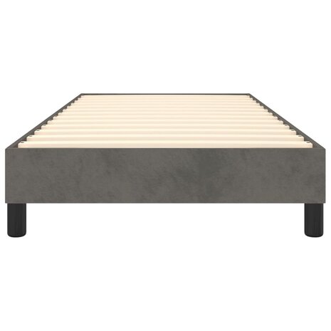 Boxspring bed 90x190 cm fluweel donkergrijs 5