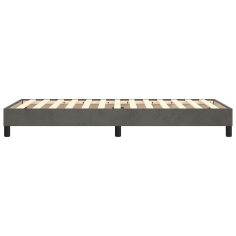 Boxspring bed 90x190 cm fluweel donkergrijs 6