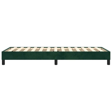 Boxspring bed 90x190 cm fluweel donkergroen 6