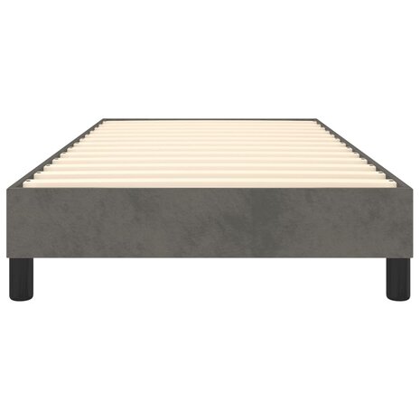 Boxspring bed 90x200 cm fluweel donkergrijs 5