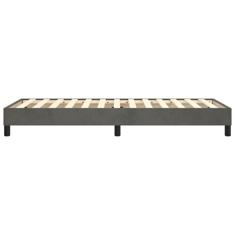Boxspring bed 90x200 cm fluweel donkergrijs 6