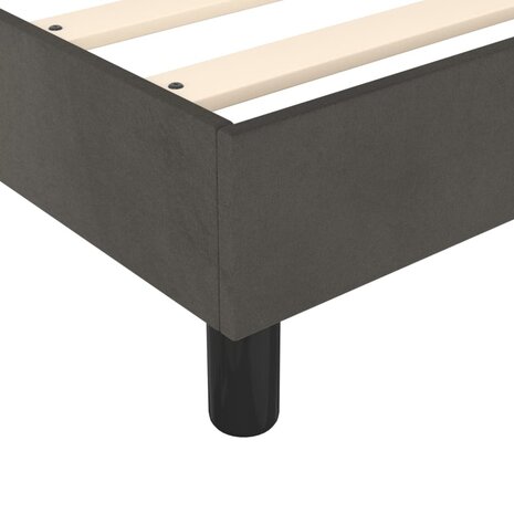 Boxspring bed 90x200 cm fluweel donkergrijs 7