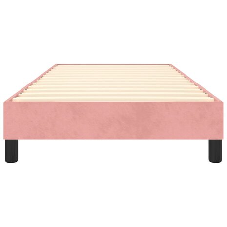 Boxspring bed fluweel roze 90x200 cm 5