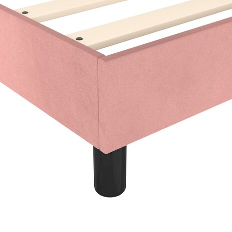Boxspring bed fluweel roze 90x200 cm 7