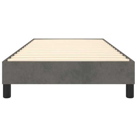 Boxspring bed 100x200 cm fluweel donkergrijs 5