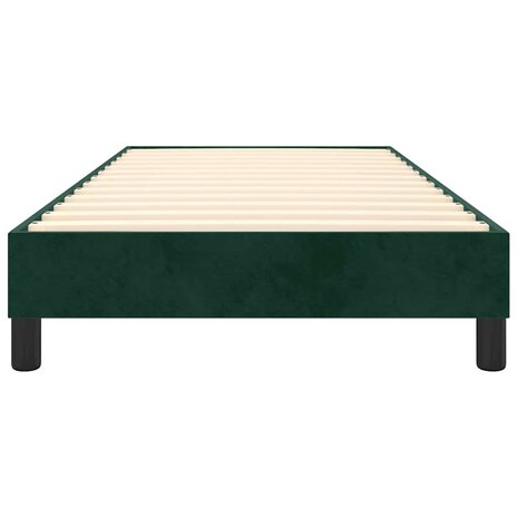 Boxspring bed 100x200 cm fluweel donkergroen 5