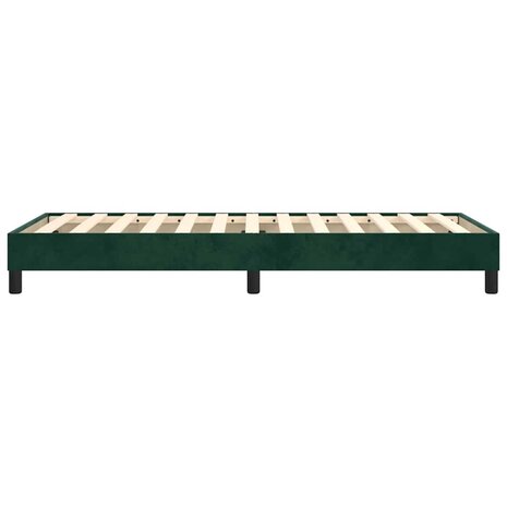 Boxspring bed 100x200 cm fluweel donkergroen 6