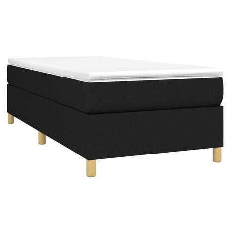 Boxspring bed 90x190 cm stof zwart 3