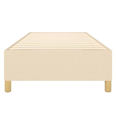 Boxspring bed 90x190 cm stof cr&egrave;mekleurig 5
