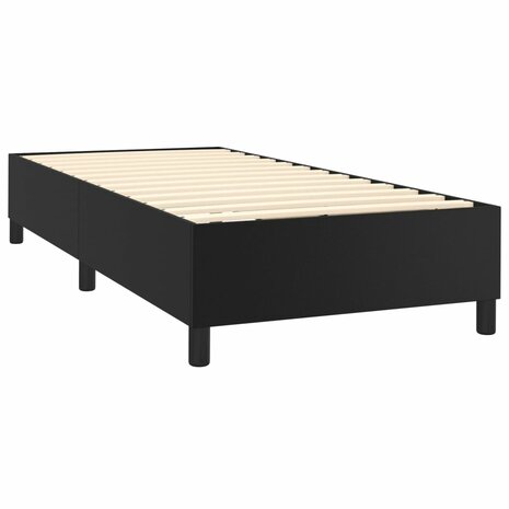 Boxspring bed kunstleer zwart 80x200 cm 4