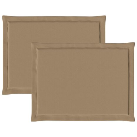 Zitkussens 2 pcs Taupe 47 x 36 x 2 cm Polyester 6