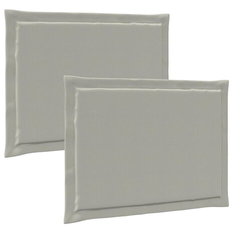 Zitkussens 2 pcs Lichtgrijs 47 x 36 x 2 cm Polyester 2
