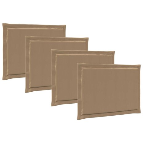 Zitkussens 4 pcs Taupe 47 x 36 x 2 cm Polyester 2
