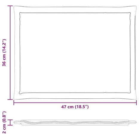 Zitkussens 4 pcs Taupe 47 x 36 x 2 cm Polyester 10