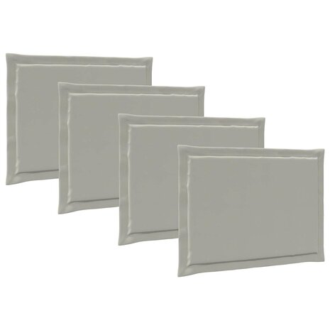 Zitkussens 4 pcs Lichtgrijs 47 x 36 x 2 cm Polyester 2