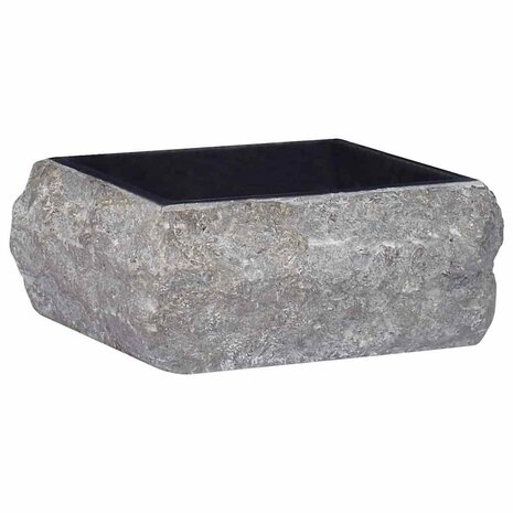 Gootsteen 30x30x13 cm marmer zwart 2
