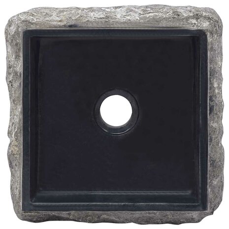 Gootsteen 30x30x13 cm marmer zwart 6