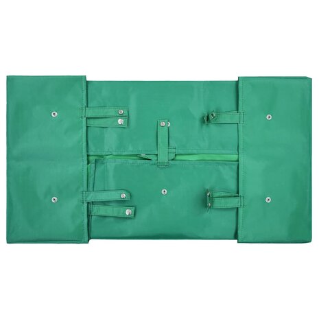 Tuinwagenvoering stof groen 2