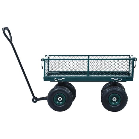 Tuinwagen 250 kg groen 4
