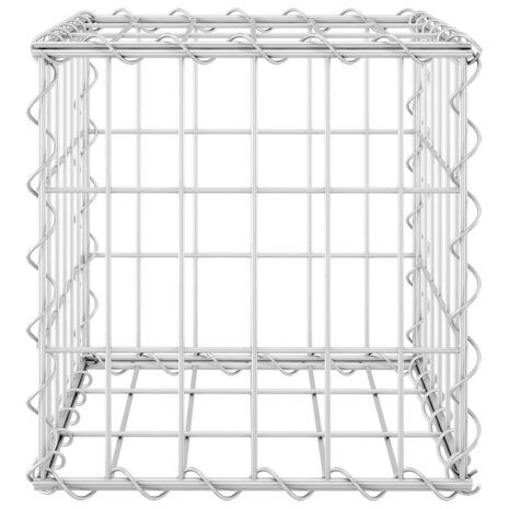 Gabion plantenbak verhoogd kubus 30x30x30 cm staaldraad 4
