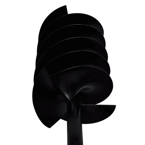 Grondboor met handvat 150 mm en verlengstukken 5 m staal 8