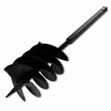 Grondboor met handvat 200 mm en verlengstukken 13 m (staal) 6