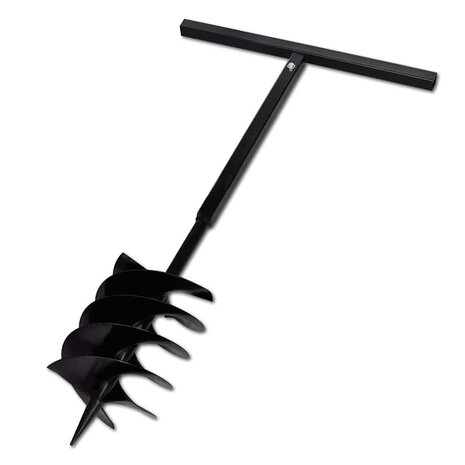Grondboor met handvat 200 mm en verlengstukken 13 m (staal) 7