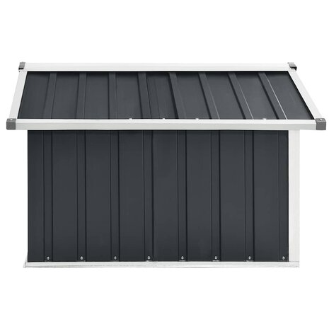 Overkapping voor robotmaaier 92x97x63 cm staal antracietkleurig 4
