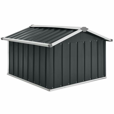 Overkapping voor robotmaaier 92x97x63 cm staal antracietkleurig 5