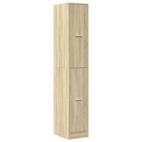 Apothekerskast 30x41x174,5 cm bewerkt hout sonoma eikenkleurig 4
