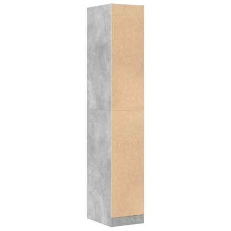 Apothekerskast 30x41x174,5 cm bewerkt hout betongrijs 6