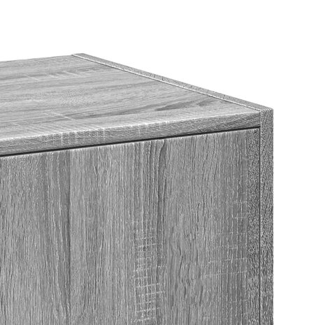 Apothekerskast 30x41x174,5 cm bewerkt hout grijs sonoma eiken 8