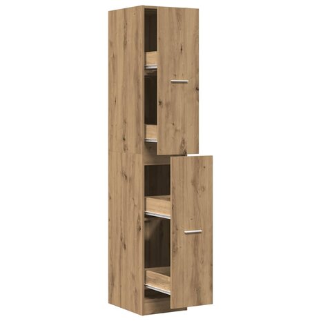 Apothekerskast 30x41x174,5 cm bewerkt hout artisanaal eiken 2