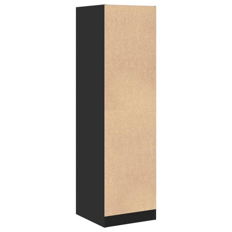 Apothekerskast 40x41x144,5 cm bewerkt hout zwart 6