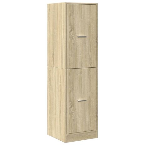 Apothekerskast 40x41x144,5 cm bewerkt hout sonoma eikenkleurig 4