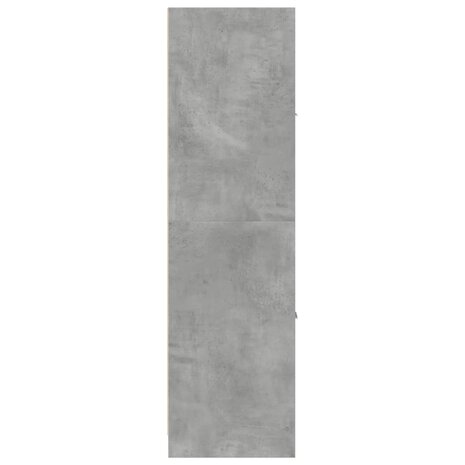 Apothekerskast 40x41x144,5 cm bewerkt hout betongrijs 7