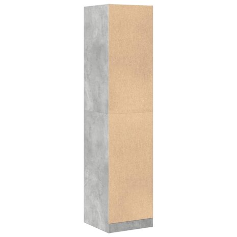 Apothekerskast 40x41x174,5 cm bewerkt hout betongrijs 6