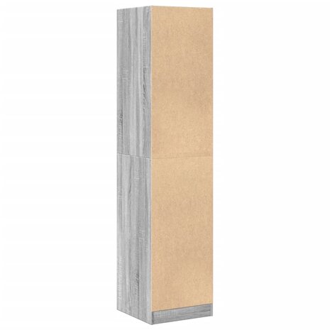 Apothekerskast 40x41x174,5 cm bewerkt hout grijs sonoma eiken 6