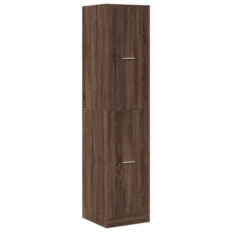 Apothekerskast 40x41x174,5 cm bewerkt hout bruin eikenkleurig 4