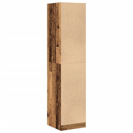 Apothekerskast 40x41x174,5 cm bewerkt hout oud houtkleurig 6