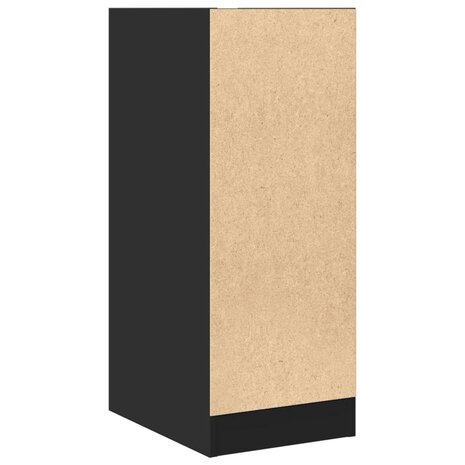Apothekerskast 30x41x77,5 cm bewerkt hout zwart 6