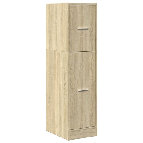 Apothekerskast 30x41x118 cm bewerkt hout sonoma eikenkleurig 4