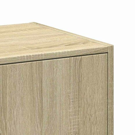 Apothekerskast 30x41x118 cm bewerkt hout sonoma eikenkleurig 8